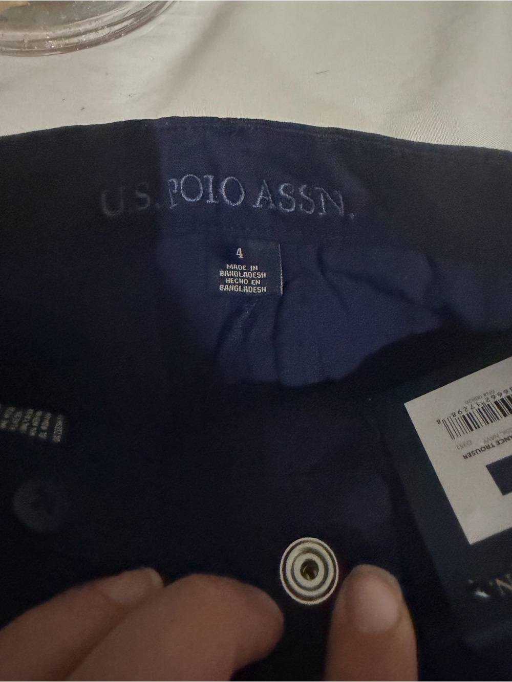 U.S. Polo Assn. Men's Navy Slim Straight Jeans - Picture 4 of 4